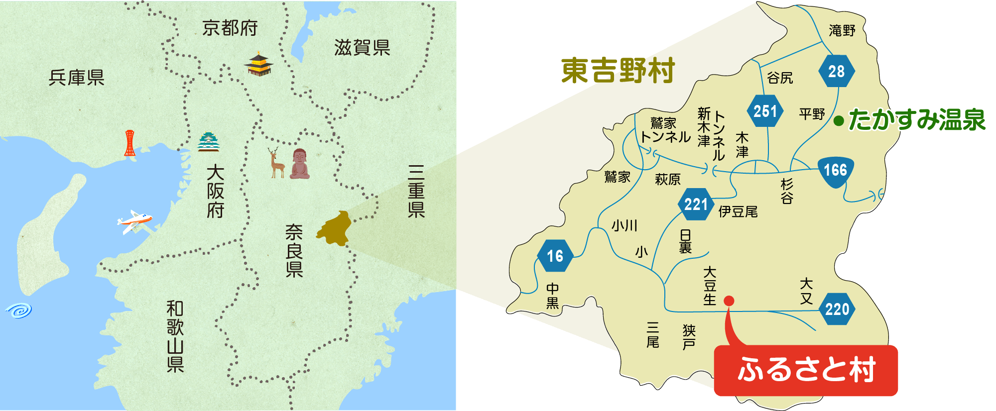 ふるさと村 マップ