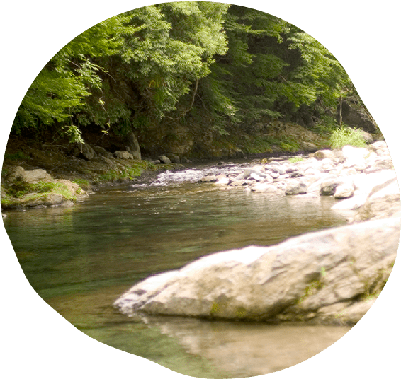 ふるさと村 四郷川渓流