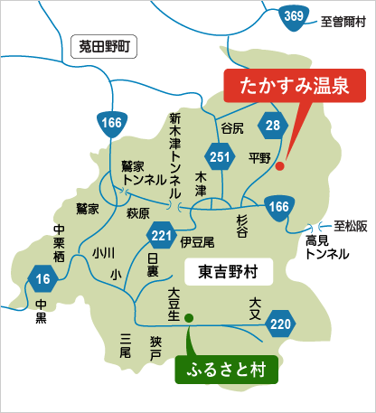 たかすみ温泉 地図